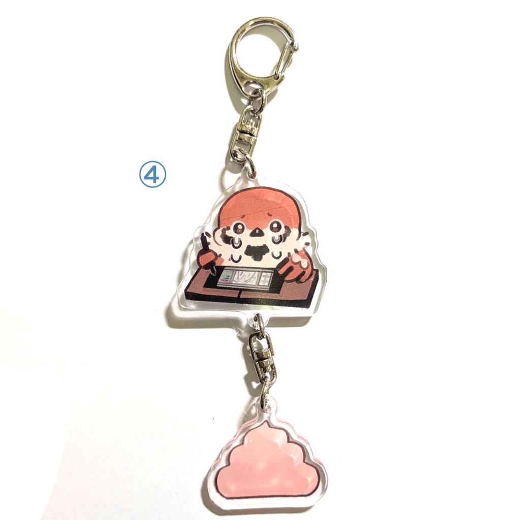 スズメとうんち アクリルキーホルダー2