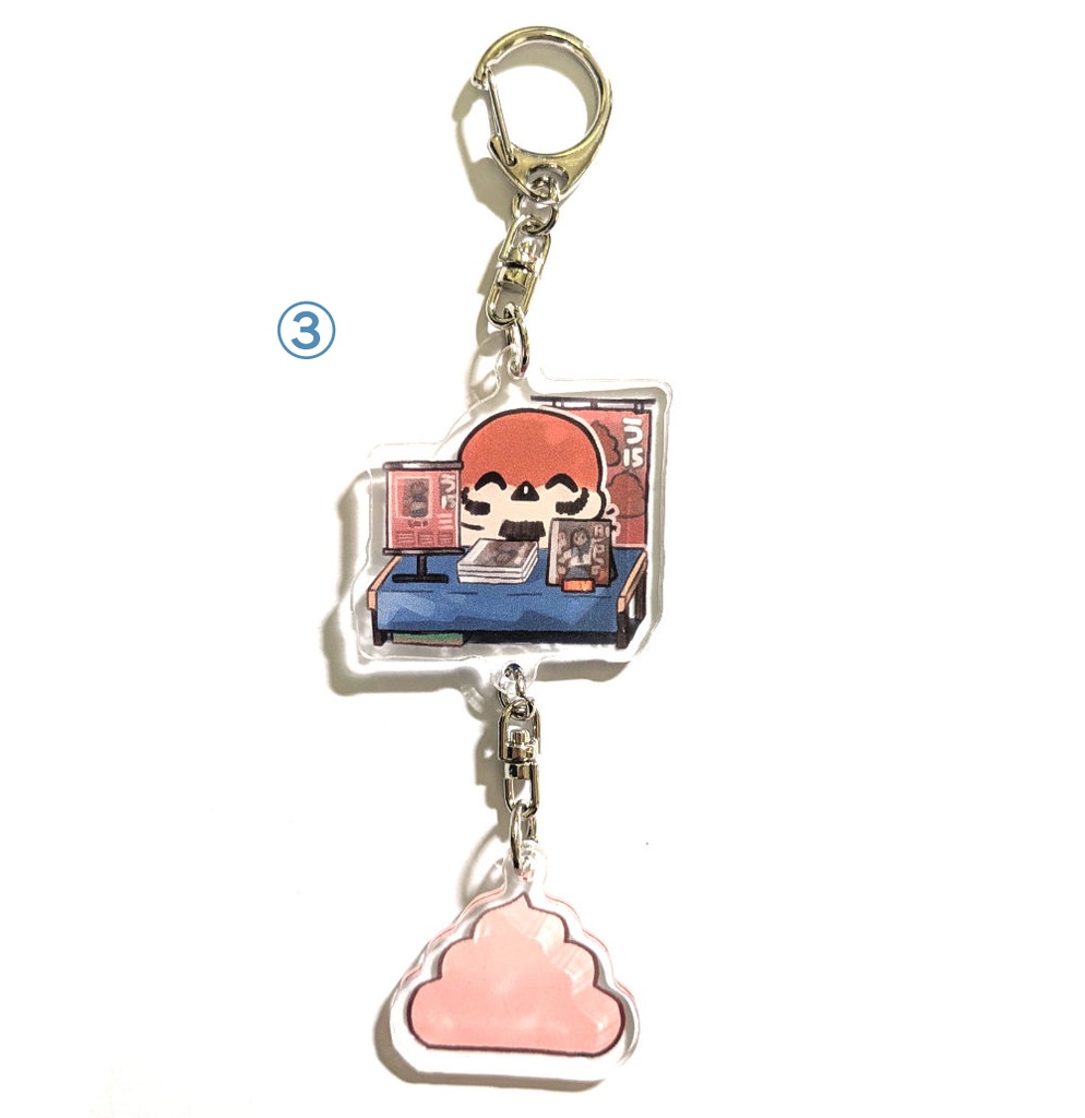 スズメとうんち アクリルキーホルダー2