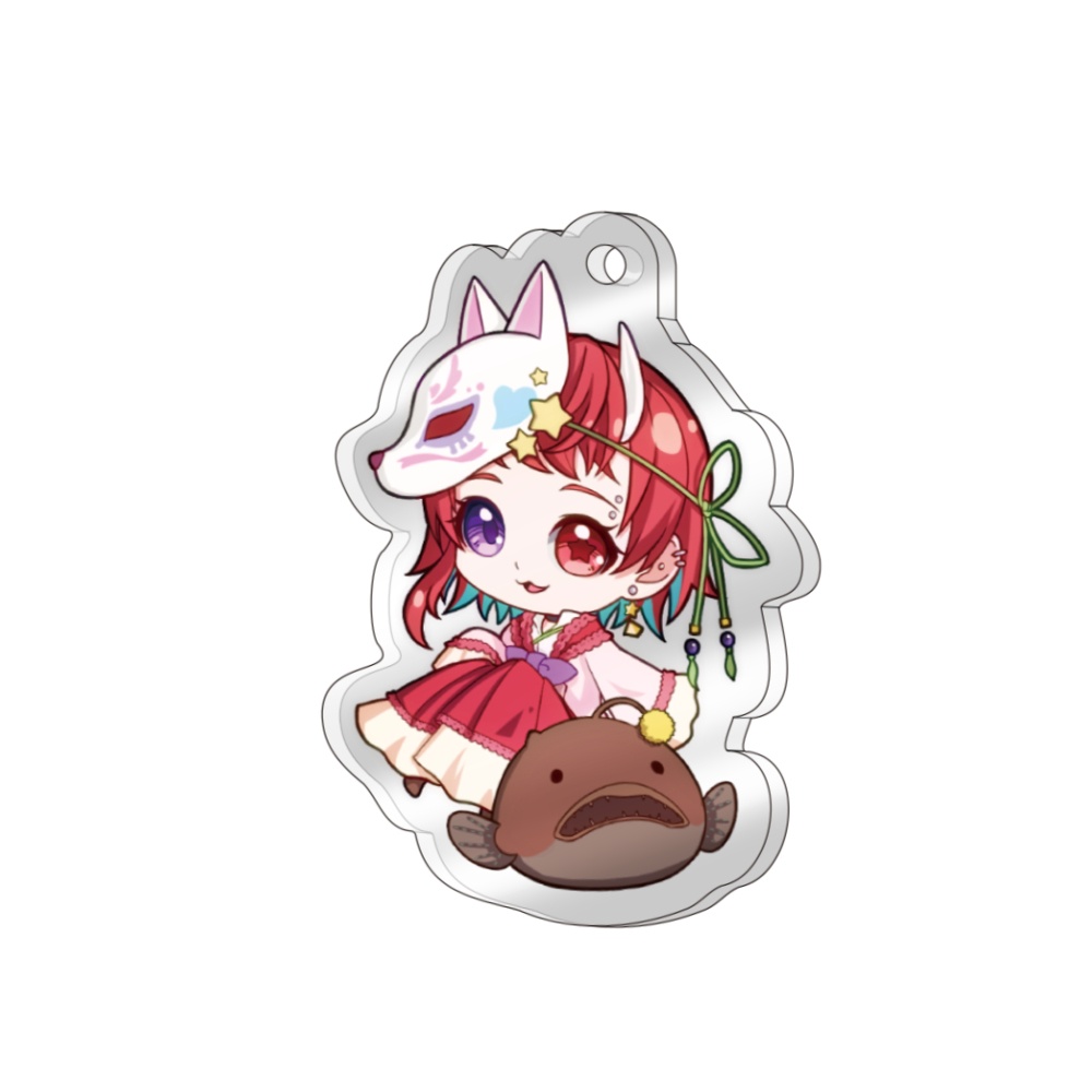 闇紅アクリルキーホルダー