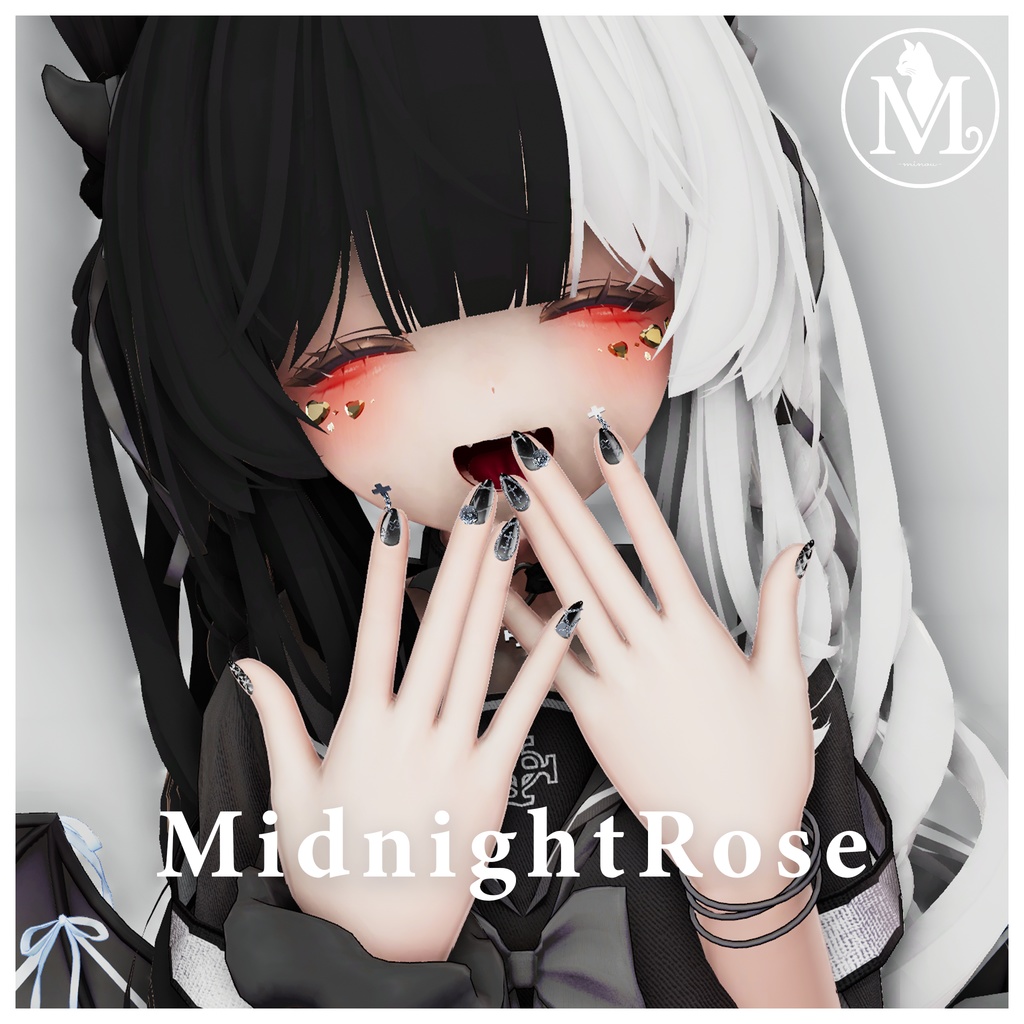【ネイル】MidnightRose 複数アバター対応