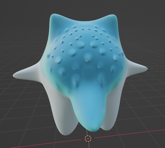 【スカルプト】「青のガオーニャ」【fbx】【blender】