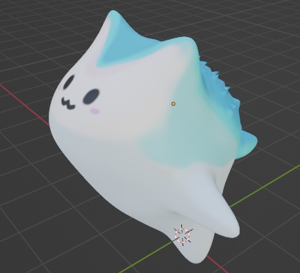 【スカルプト】「青のガオーニャ」【fbx】【blender】