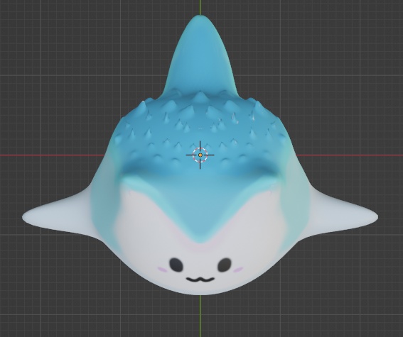 【スカルプト】「青のガオーニャ」【fbx】【blender】