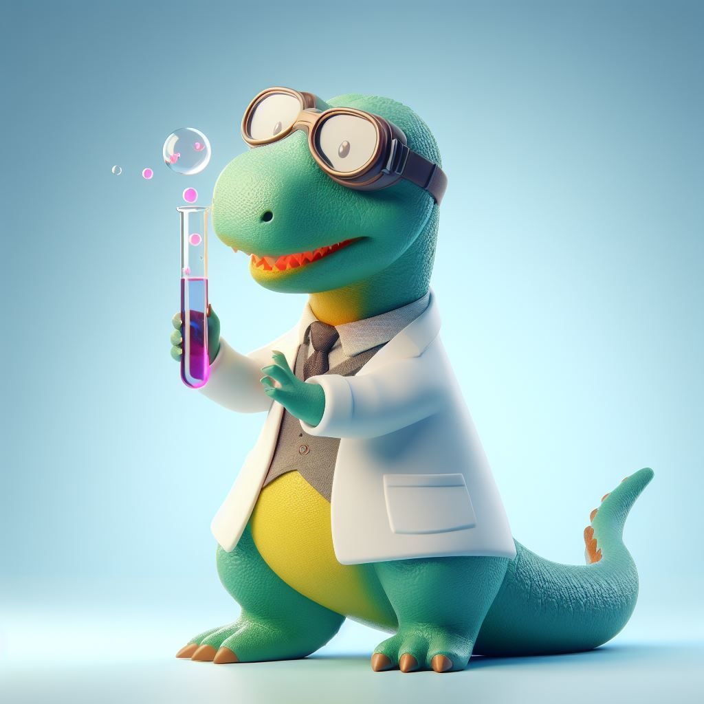 実験する動物キャラクター素材セット Vol.4 恐竜編(10枚組+α)