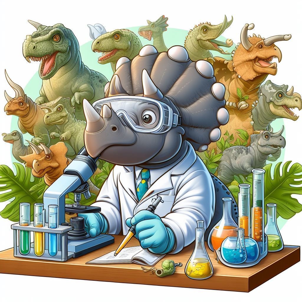 実験する動物キャラクター素材セット Vol.4 恐竜編(10枚組+α)