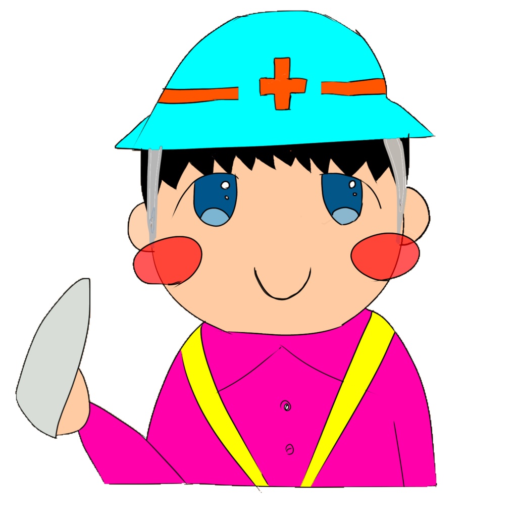 かわいい作業員のイラスト全3種