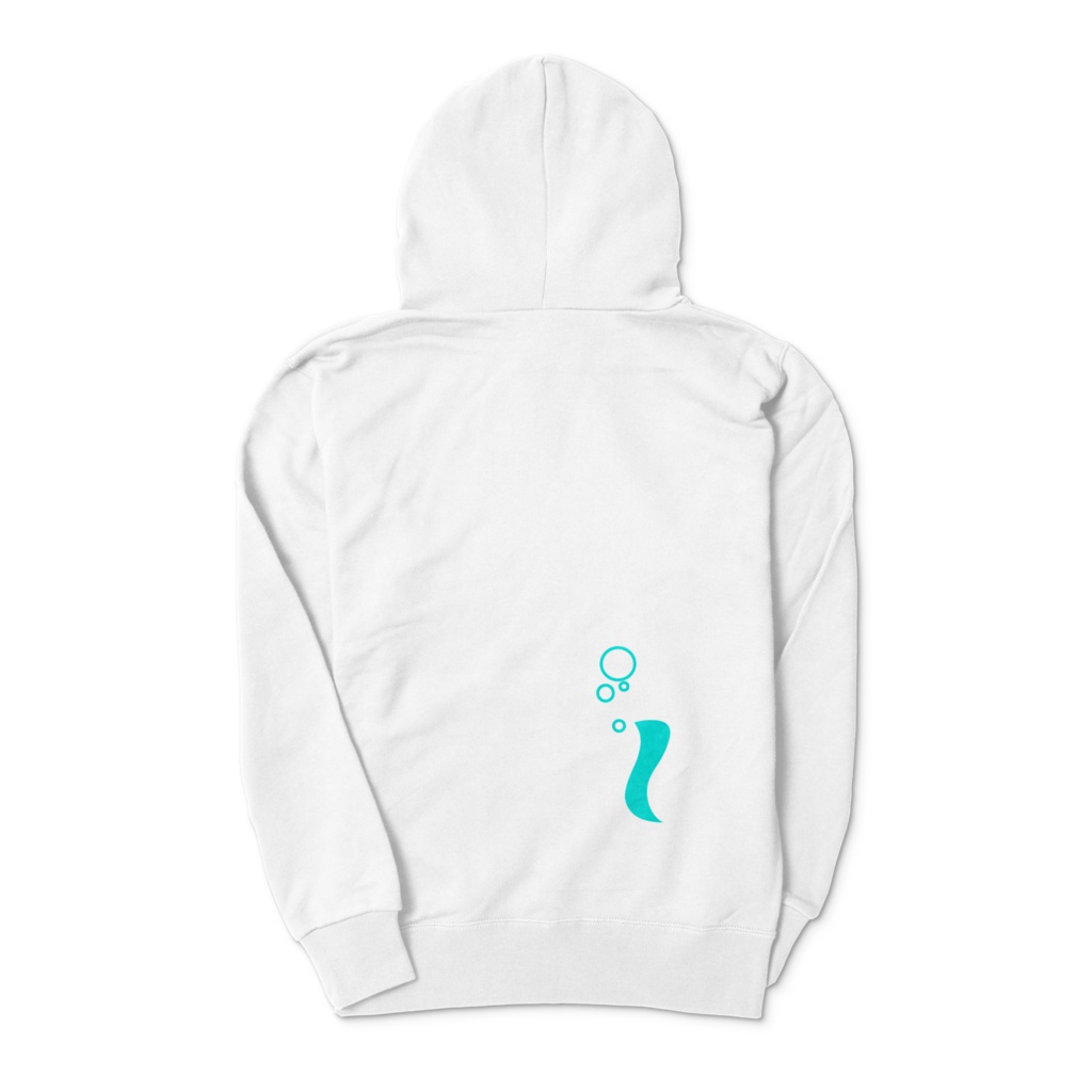 ねこくらげパーカー しろいの