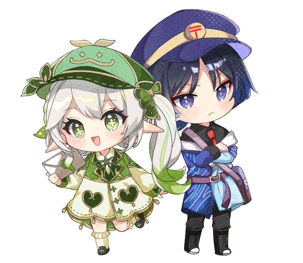【原神】ナヒーダ×放浪者郵便屋さんアクキー