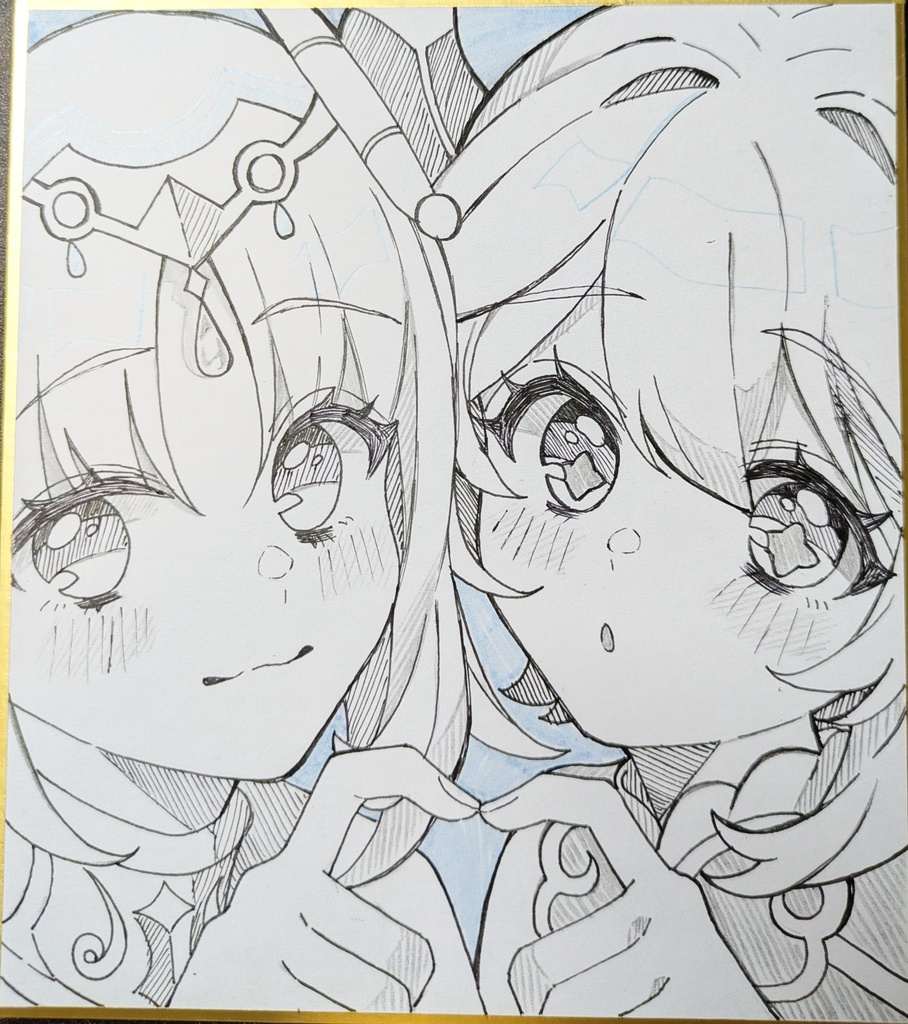 色紙(ナヒーダ×ニィロウ)