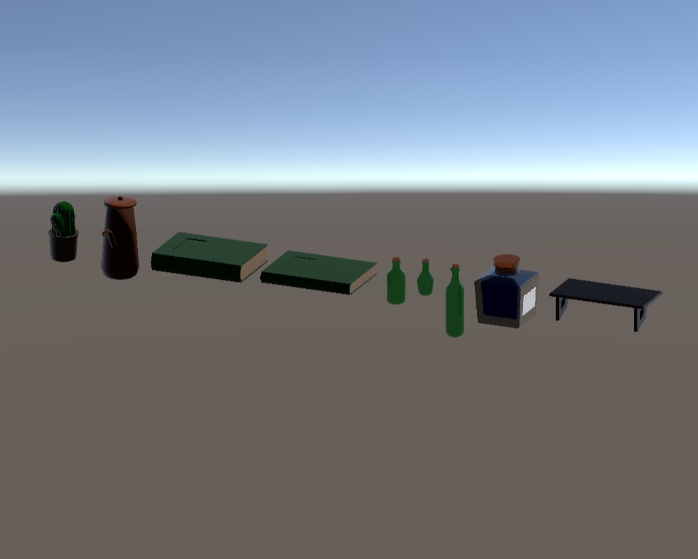 書斎の壁掛け棚(約9点)