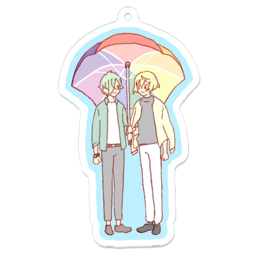 源氏兄弟 相合傘アクキー Goosliv Booth