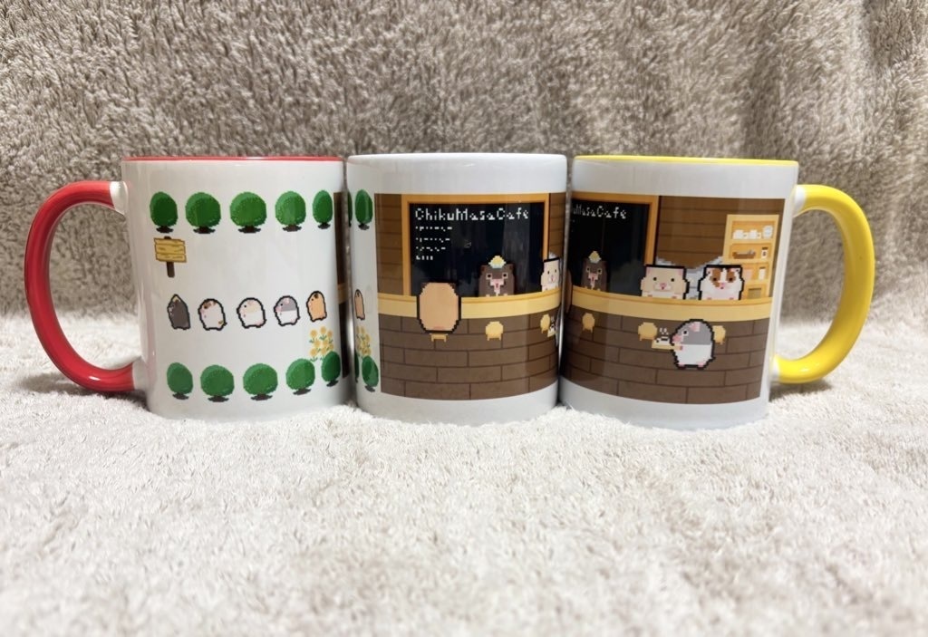 【受注生産】コースター付き!喫茶ちくまさマグカップ(全3種)