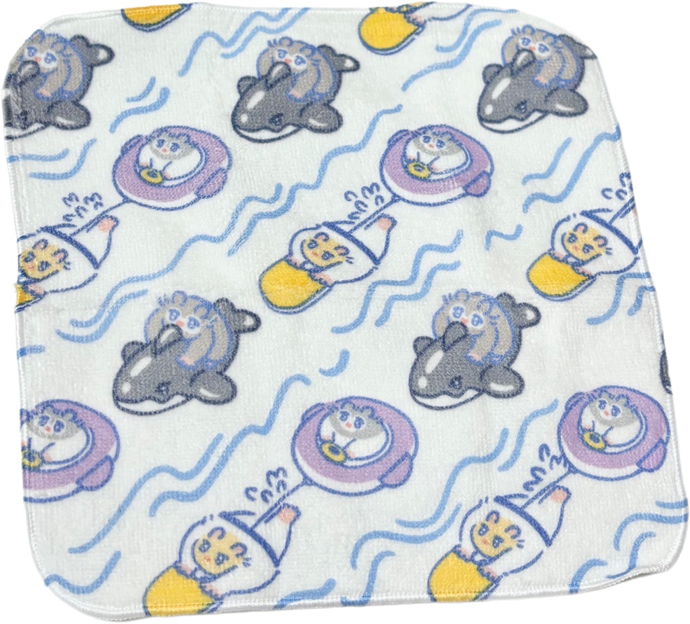 【8月新作】メガもこもこのすいすいはんかち