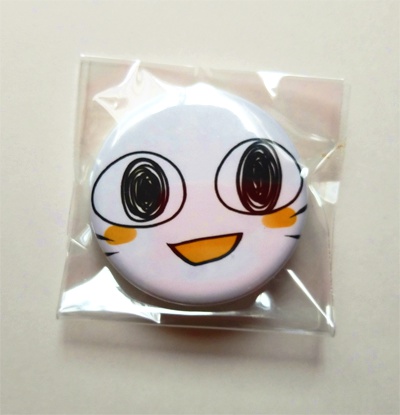 にゃんこフェイス缶バッジ