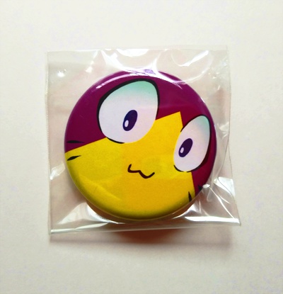 にゃんこフェイス缶バッジ