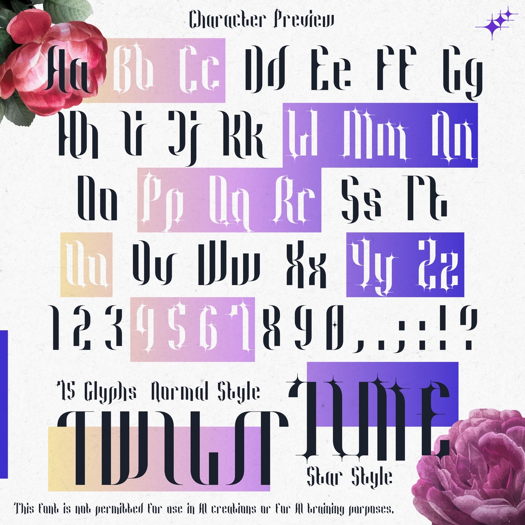 【無料化企画】✦ Twilit Time ✦【ゴシックフォント】