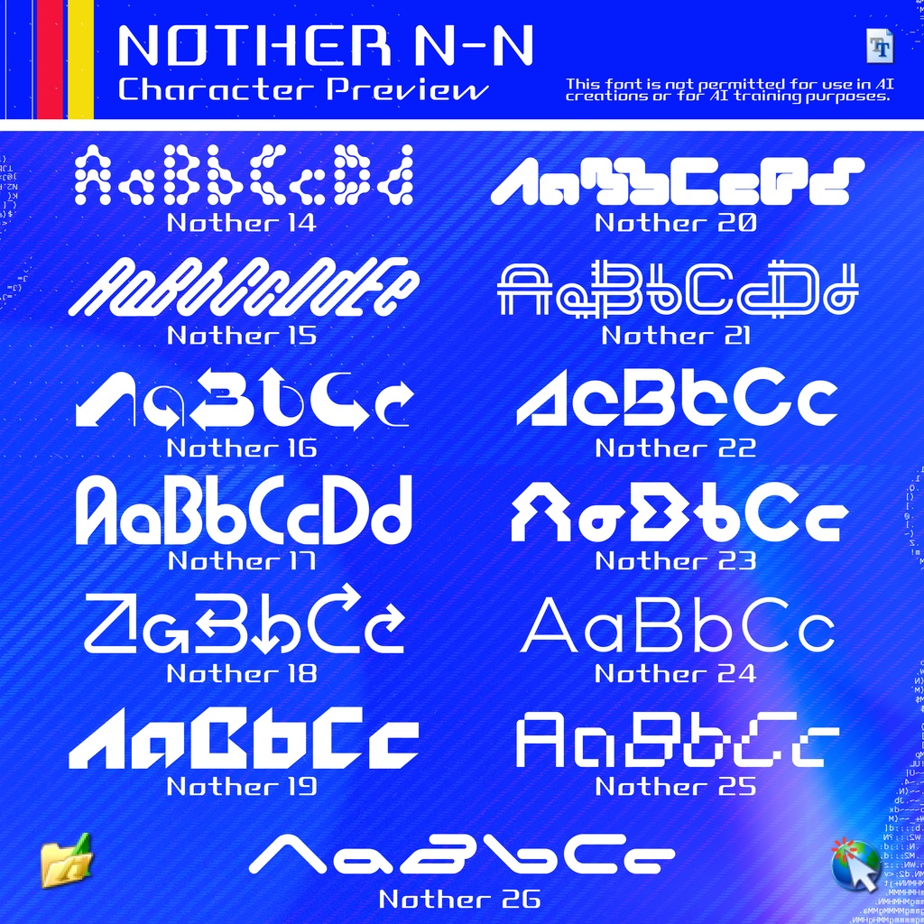 【無料DL企画開催中】✦ Nother✦【頭おかしいなフォント】