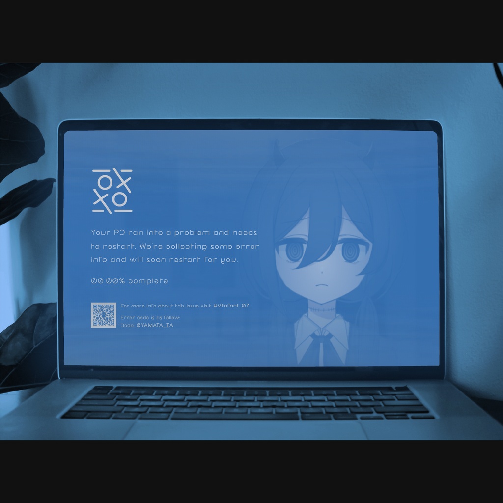 【無料DL企画開催中】𢨋IAH𢨋【グリッチフォント】