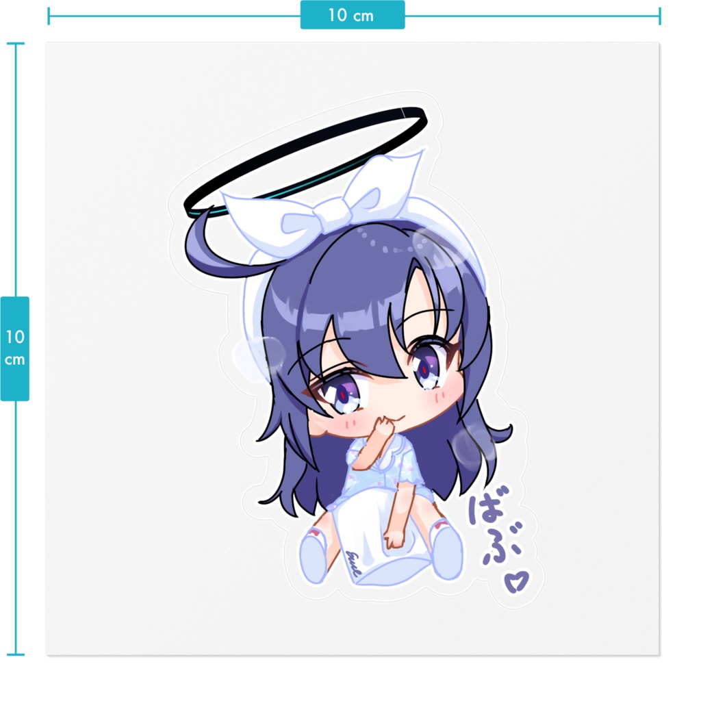 ユウカ(パジャマ)SD 100mmステッカー