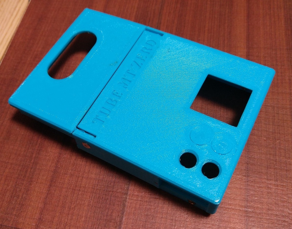 NosPi DAC Tube MT Zero用ケース アッパーカバー・ロアカバーセット(PETG ウォーターブルー)