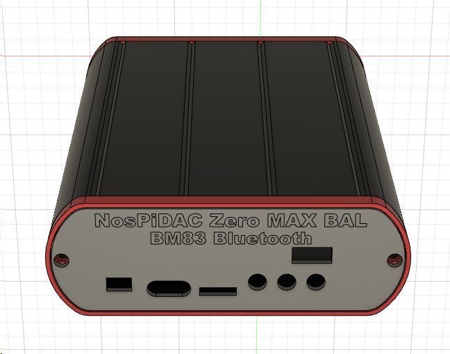 【3Dデータ】NosPiDAC Zero MAX BAL パネル基板対応ケース(A-Type)