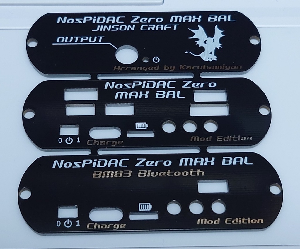 NosPiDAC Zero MAX BAL ケース用パネル基板（基本セット）