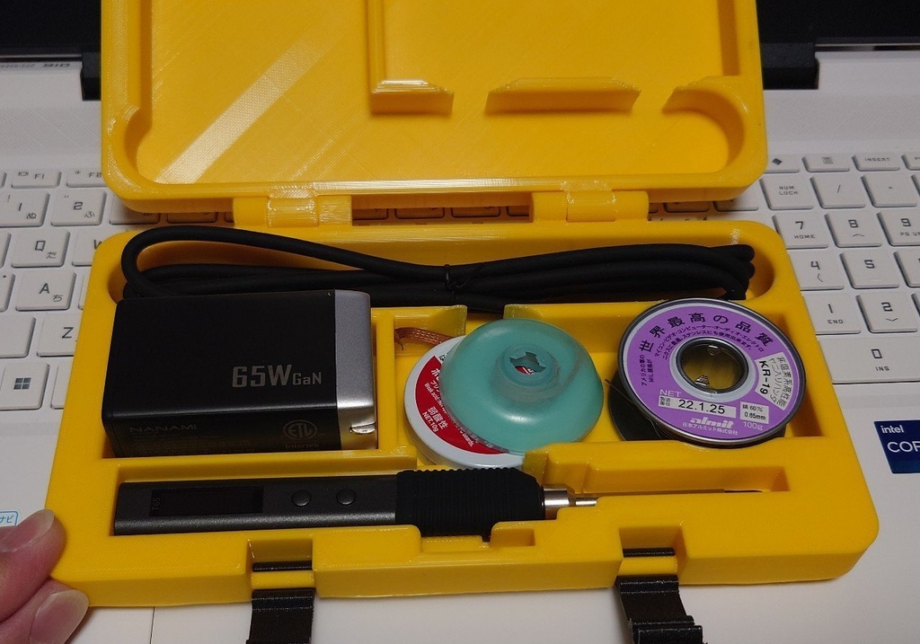 【3Dデータ】USB Type-C半田ごてT65専用ツールボックス