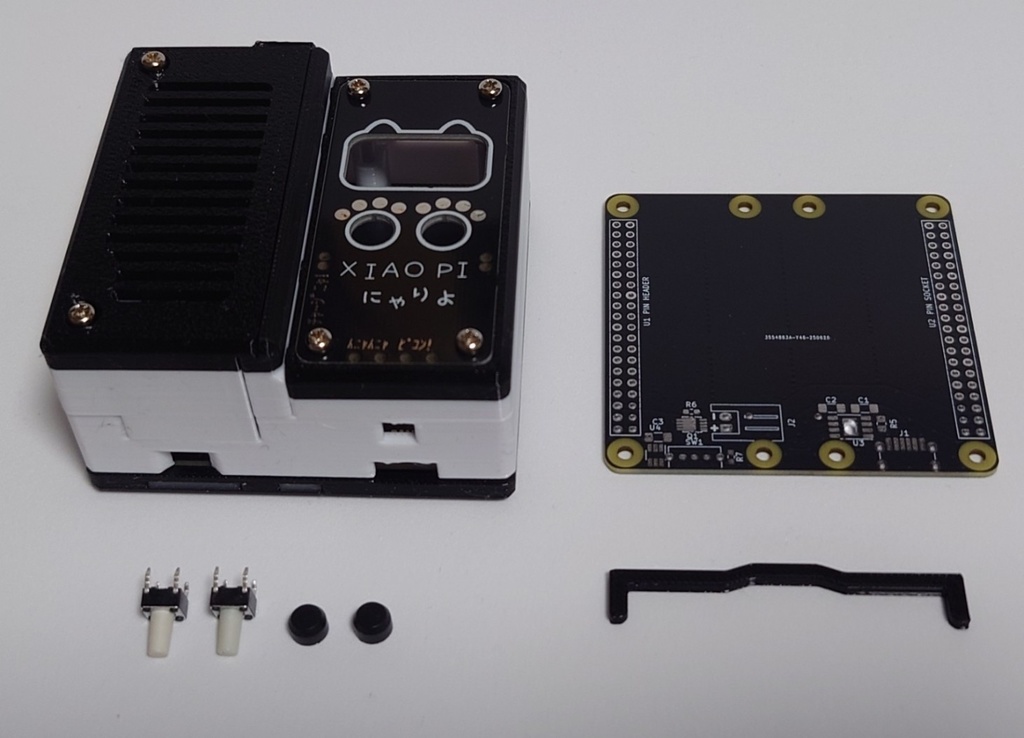 ★黒猫B★ XIAO PI DAP ZERO+ZERO COMBI ユニバーサルケース【ZERO COMBI基板、パネル基板、無慈悲専用カバー付き】