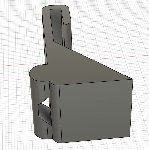 【3Dデータ】S700系 ハイゼットカーゴ 　オーバーヘッドシェルフにカーテンを引っかけるクリップ