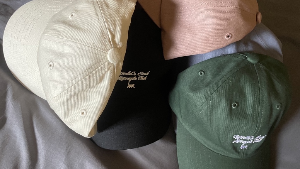 World's End Motorcycle Clubロゴ刺繍キャップ (全10色)