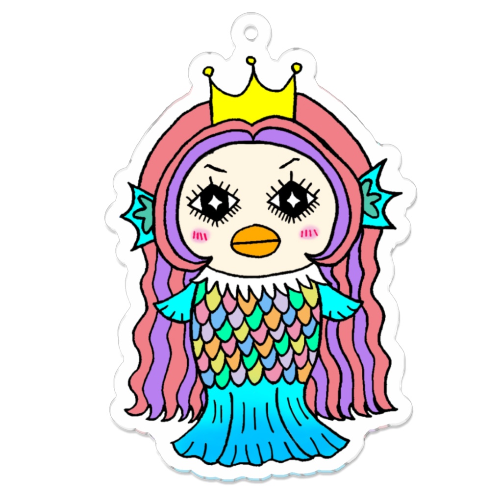 あまびえさまアクリルキーホルダー