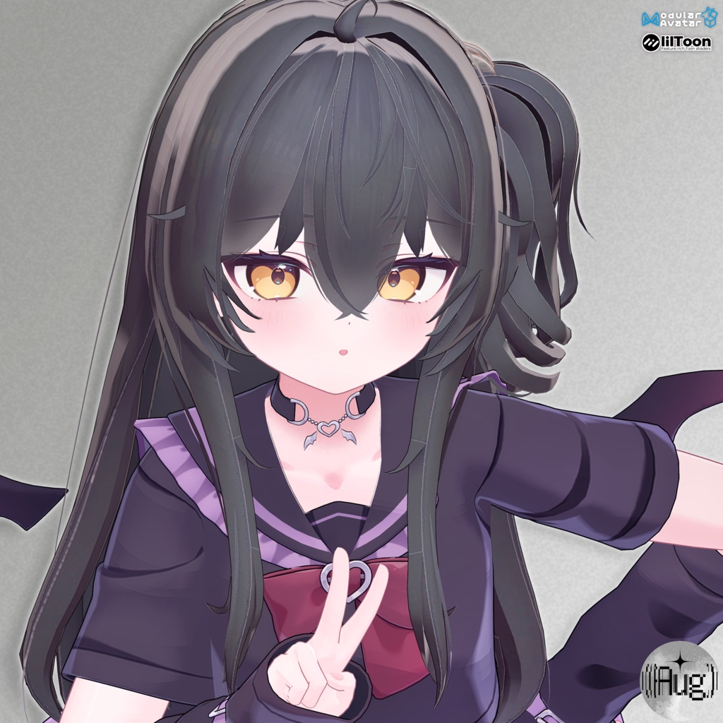 【26アバター対応】Whispers【VRC想定3Dヘアモデル】