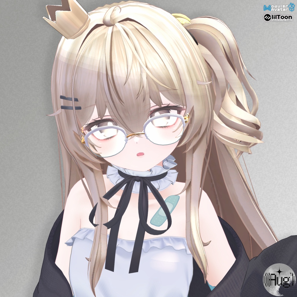 【26アバター対応】Whispers【VRC想定3Dヘアモデル】