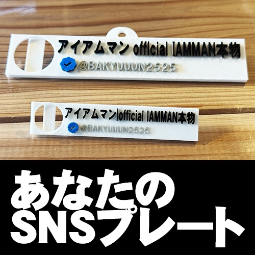 【製作依頼】絵文字なしSNSプレート