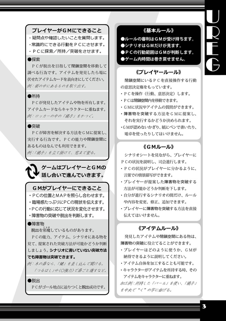 UREG(アレグ)象りの時計塔【TRPG風協力脱出ゲーム Un Realistic Escape Game】