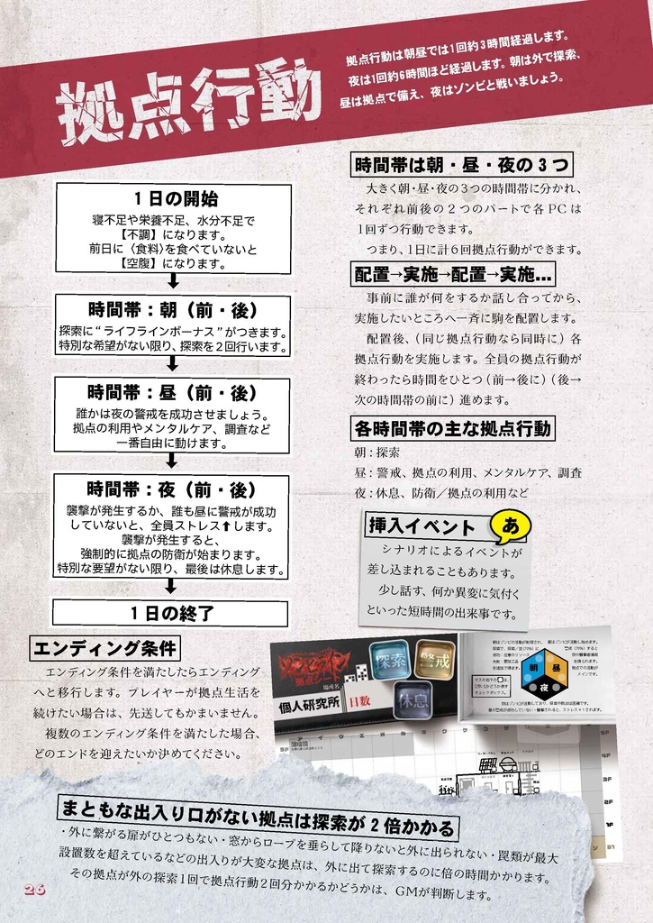 拠点防衛TRPGゾンビライン【フルカラーDL版】