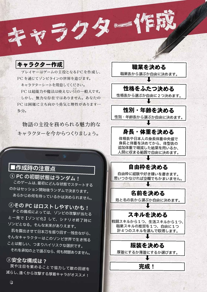 拠点防衛TRPGゾンビライン【フルカラーDL版】