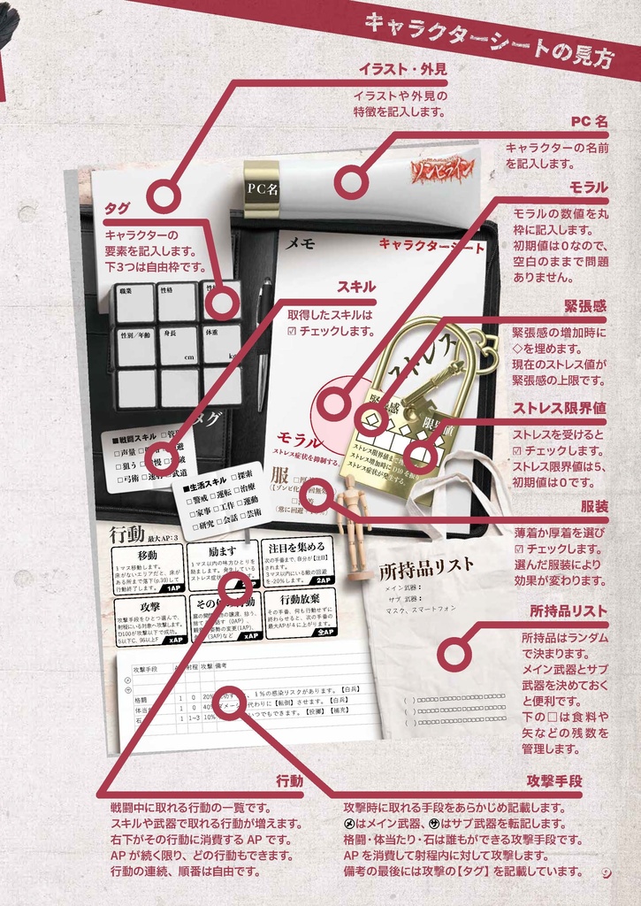 拠点防衛TRPGゾンビライン【フルカラーDL版】