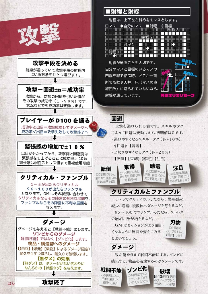 拠点防衛TRPGゾンビライン【フルカラーDL版】