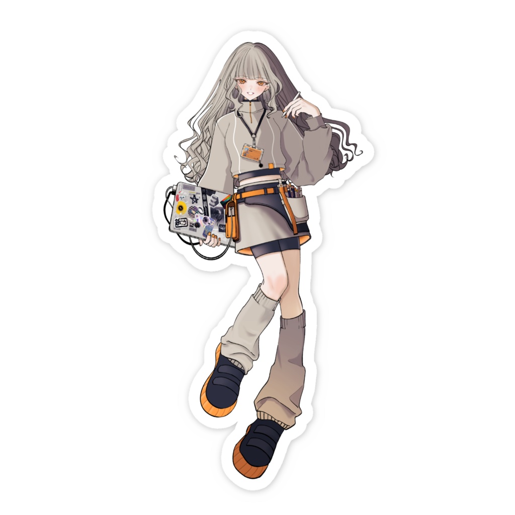 新ニウ ヒトガタステッカー(バリエーション3種)