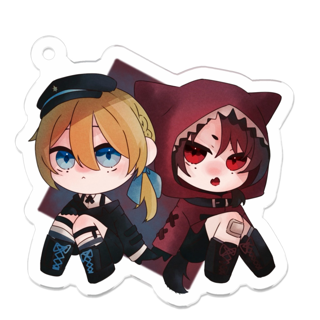 アリスくんと赤ずきんくんのアクキー