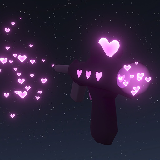 [udon vrchat] love gun with heart particle system and audio for sdk3 worlds