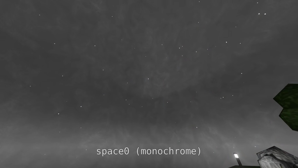 9x static panoramic skybox space (1 monochrome to change tint/color (+6 examples) overall 15x)