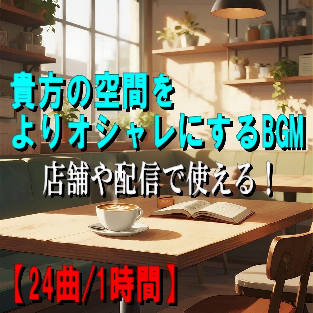 【ロイヤリティフリー】カフェ・店舗向けBGMセット!|商用利用可 月額不要!