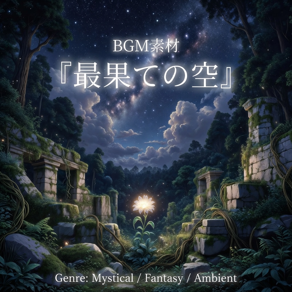 【異世界ゲーム風BGM素材】幻想的で静かなフルートとシンセサイザーの調べ|商用利用可