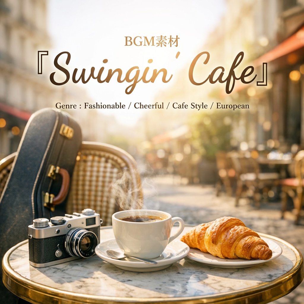 【街歩き / 雑談配信 / ノベルゲーム】陽気でちょっとコミカルなアコースティックジャズBGM|商用利用可