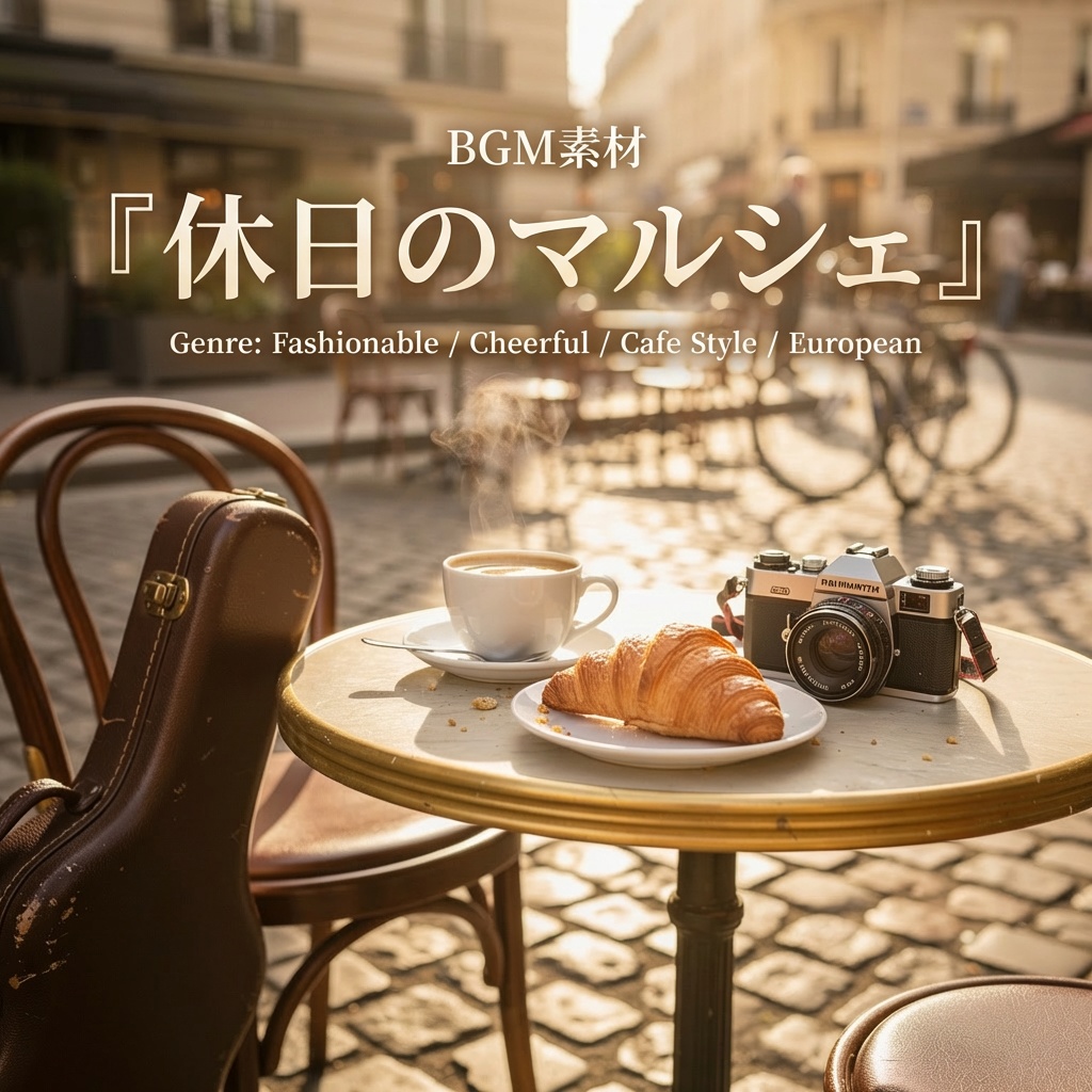 【街歩き / 雑談配信 / ノベルゲーム】おしゃれで軽快なカフェ風ジプシージャズBGM|商用利用可