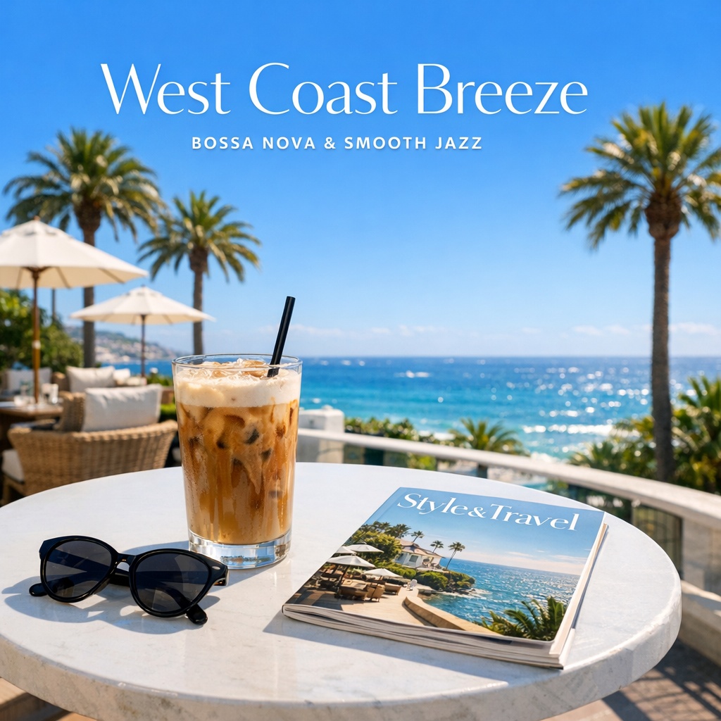 【雑談/Vlog用BGM】『West Coast Breeze』晴れた日の西海岸カフェ・ボサノバ｜商用利用可