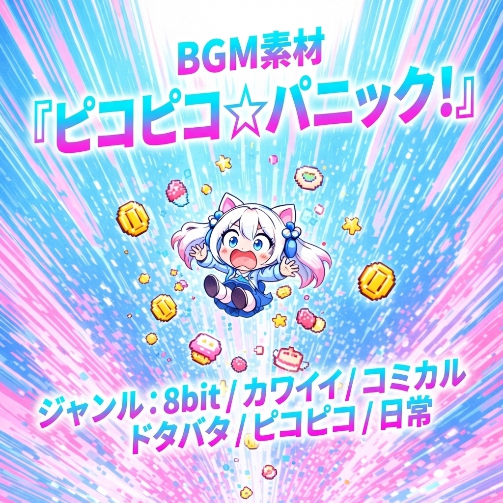 【OP/バラエティ用BGM】ピコピコ可愛くて元気なコミカルポップ｜商用利用可