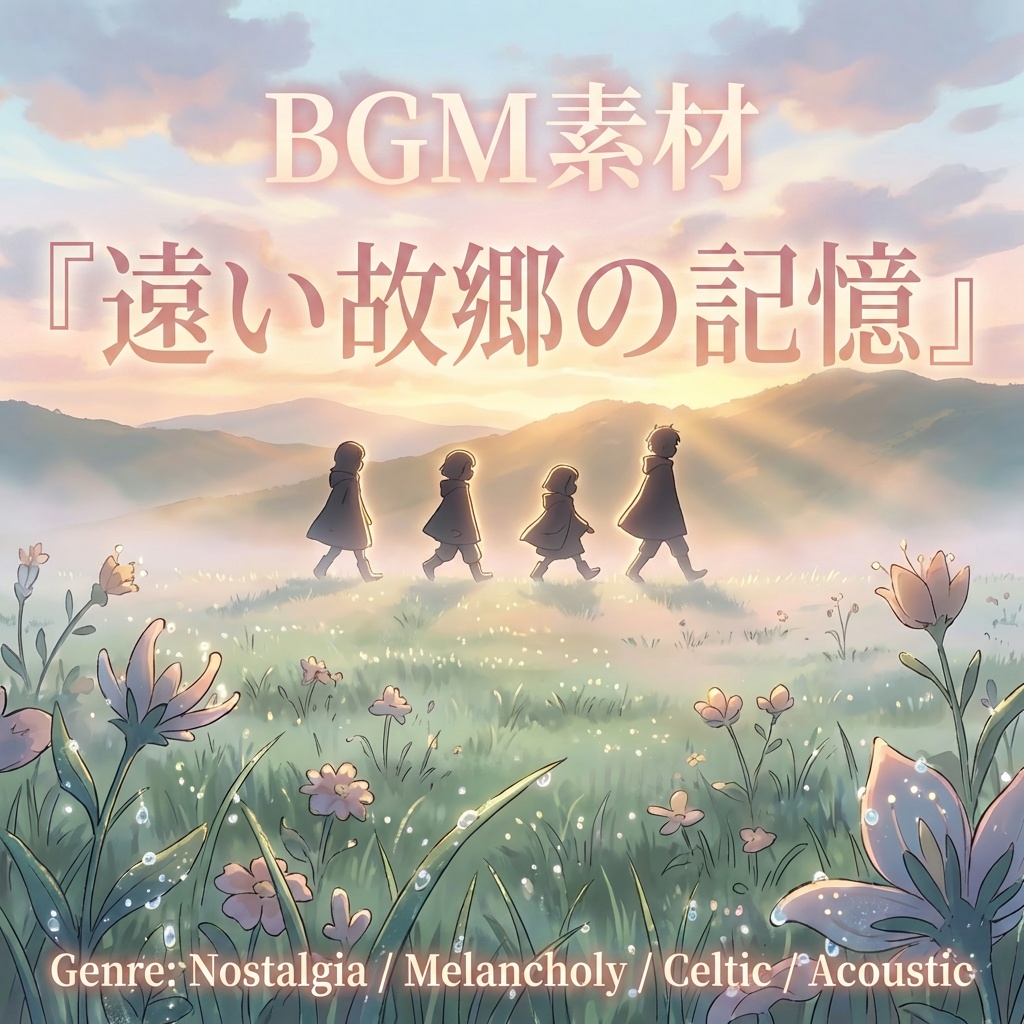 【TRPG/ノベルBGM】『遠い故郷の記憶』哀愁と癒やしのアコースティック・ケルト｜商用利用可
